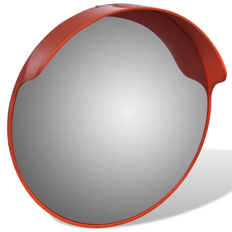 Specchio per Traffico Stradale Convesso Plastica PC Arancione 45 cm