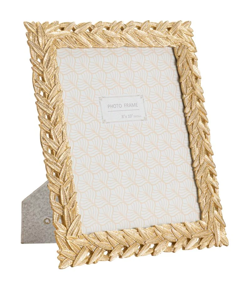 Cornice Solis 26,7x1,8x31,8 cm in Resina e Vetro Oro
