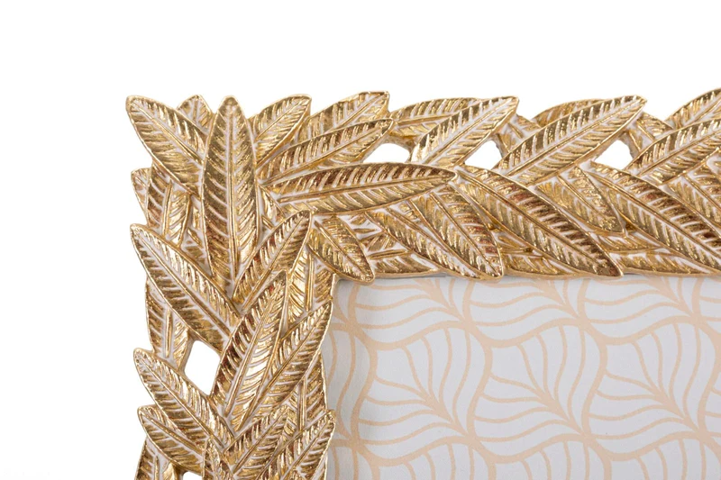 Cornice Solis 26,7x1,8x31,8 cm in Resina e Vetro Oro