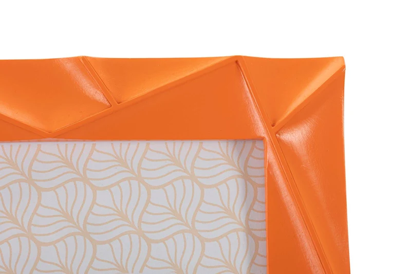Cornice Orangy 20,8x2x26 cm in Resina e Vetro Arancione