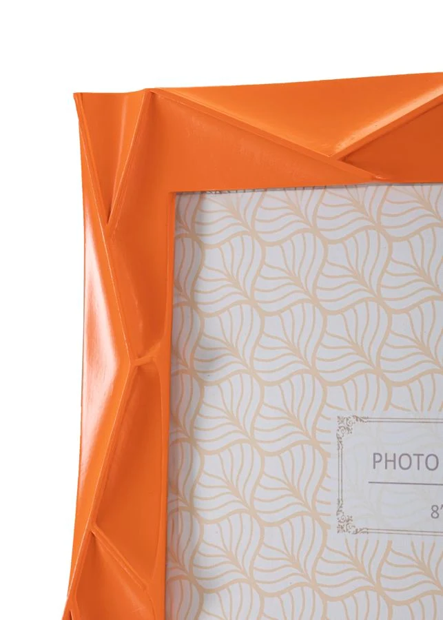 Cornice Orangy 25,8x2x31 cm in Resina e Vetro Arancione