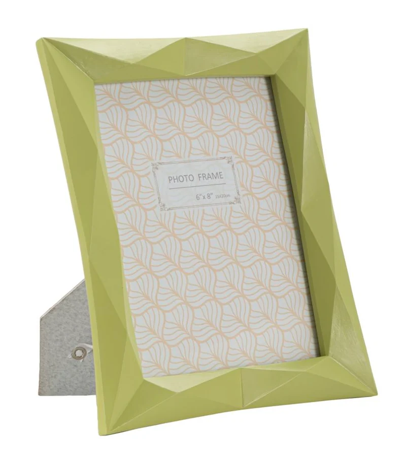 Cornice Greeny 21,5x2,5x25,8 cm in Resina e Vetro Verde