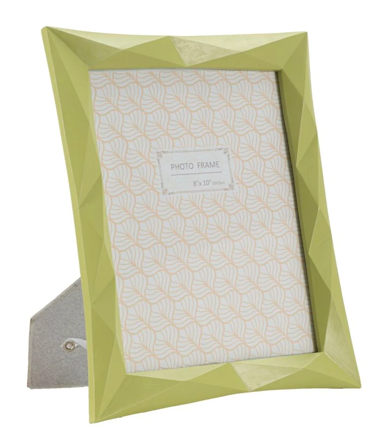 Cornice Greeny 26,8x2,5x31,5 cm in Resina e Vetro Verde