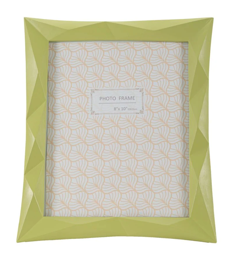 Cornice Greeny 26,8x2,5x31,5 cm in Resina e Vetro Verde