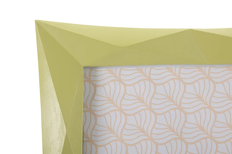 Cornice Greeny 26,8x2,5x31,5 cm in Resina e Vetro Verde