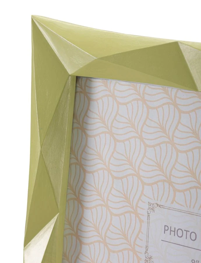 Cornice Greeny 26,8x2,5x31,5 cm in Resina e Vetro Verde