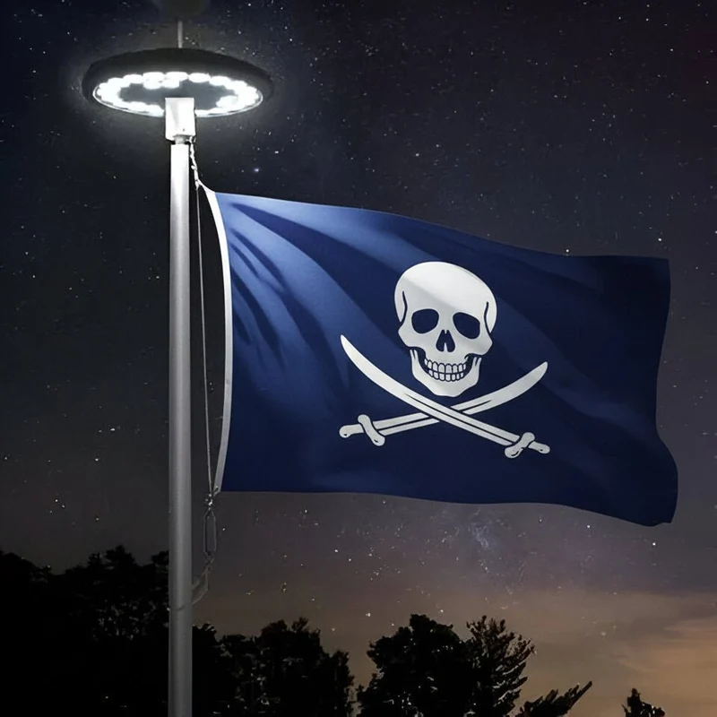 Zonne Vlaggenmast Verlichting – 360° LED & Automatische Sensor
