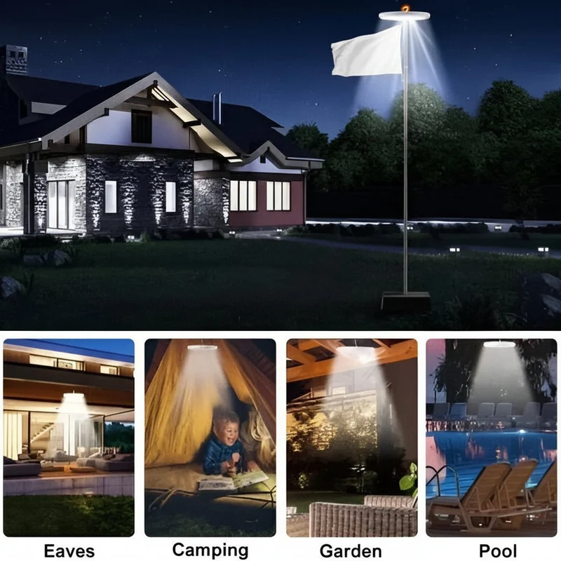 Zonne Vlaggenmast Verlichting – 360° LED & Automatische Sensor