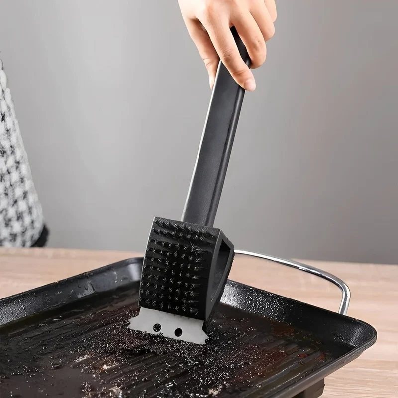 Grillreiniger – Schraper & Sponsopzetstuk voor Grondige Reiniging