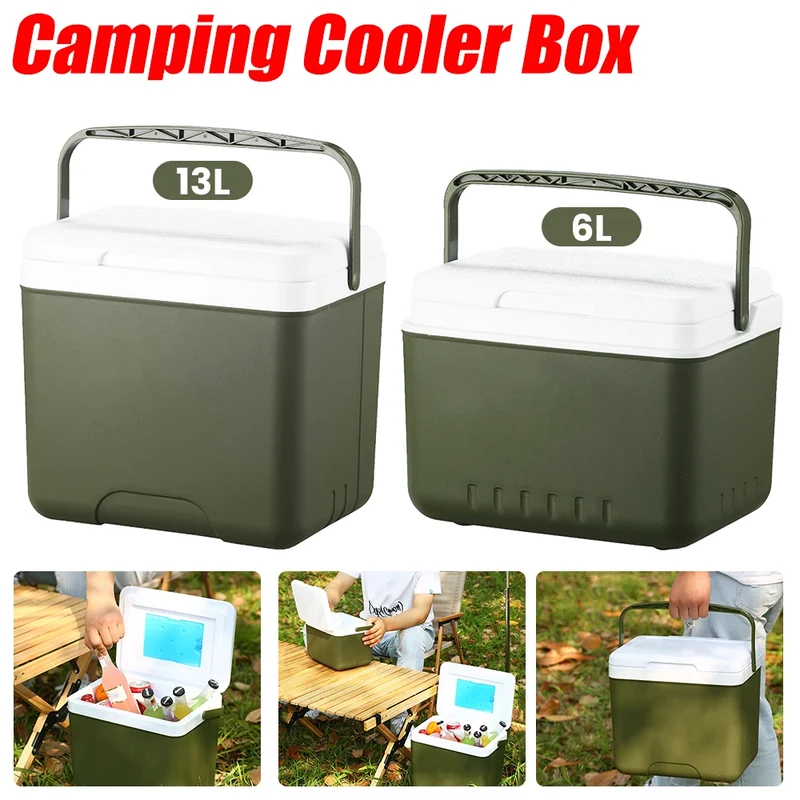 Koelbox – Draagbare 13L koelbox met isolatie, stevig handvat en compact design