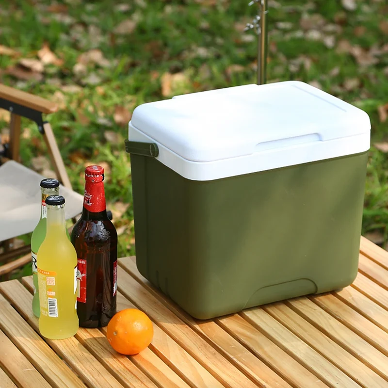 Koelbox – Draagbare 13L koelbox met isolatie, stevig handvat en compact design