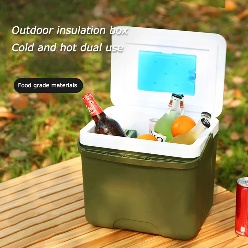 Koelbox – Draagbare 13L koelbox met isolatie, stevig handvat en compact design