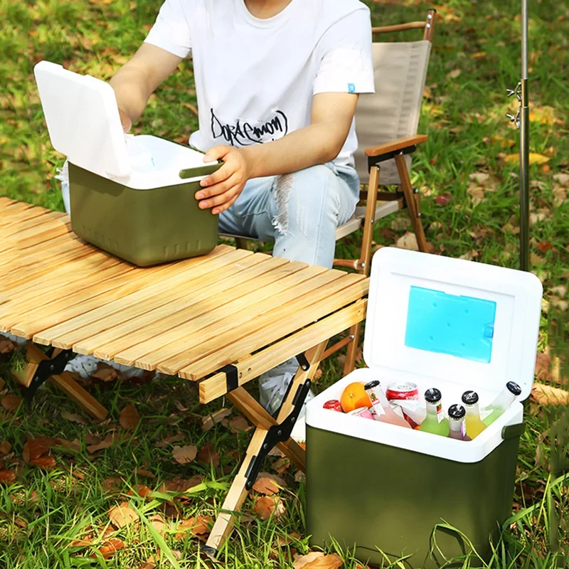 Koelbox – Draagbare 13L koelbox met isolatie, stevig handvat en compact design