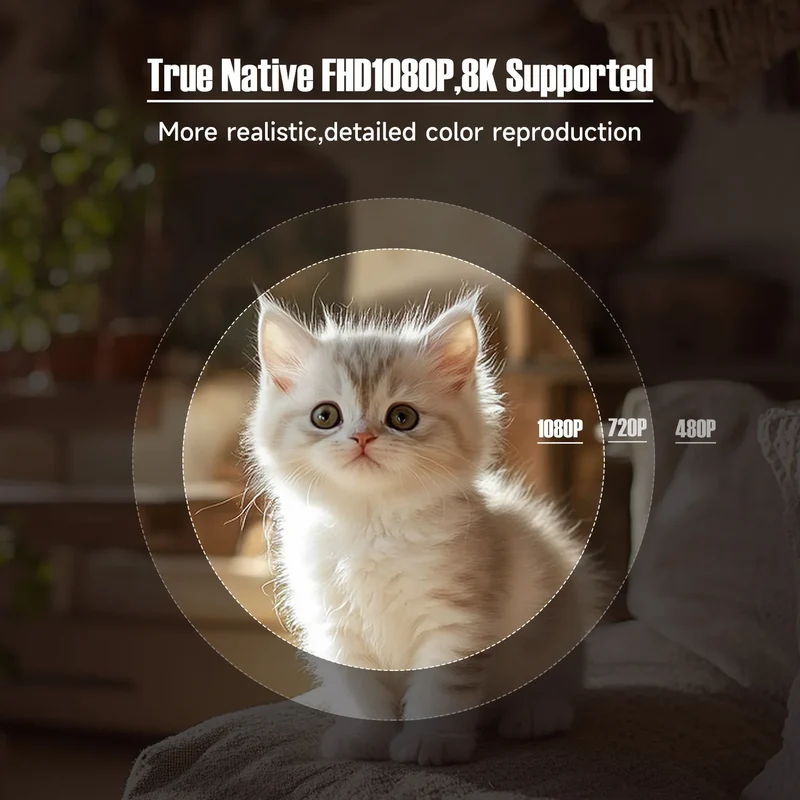 Mini Beamer 1080P – 650 ANSI met Auto Focus en WiFi 6