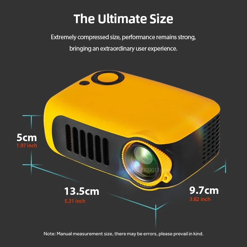 Mini Beamer – Compact LED Projector met HDMI en Multimedia