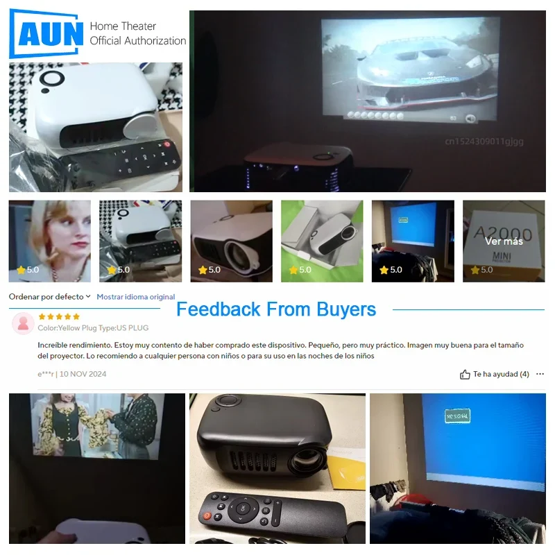 Mini Beamer – Compact LED Projector met HDMI en Multimedia