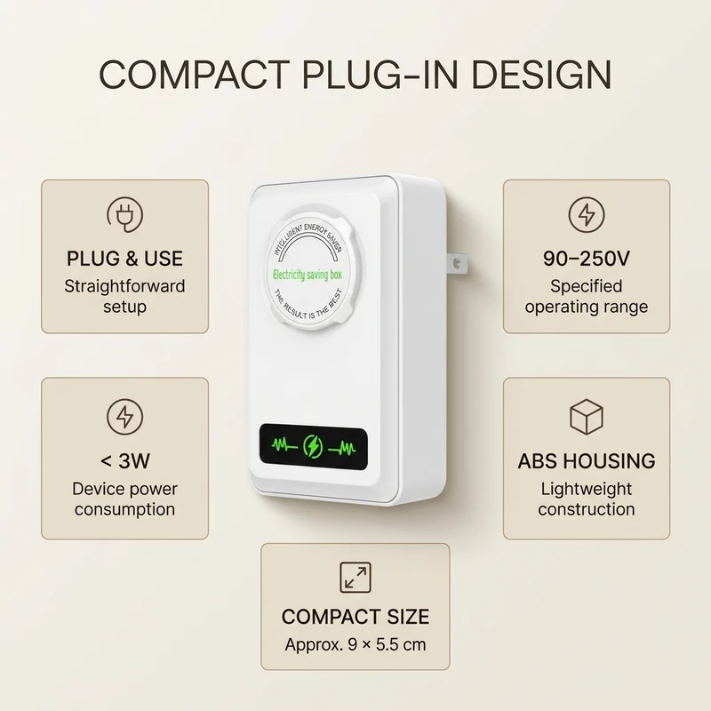 Stopcontact Stroomstabilisator – Compact met Overbelastingsbeveiliging