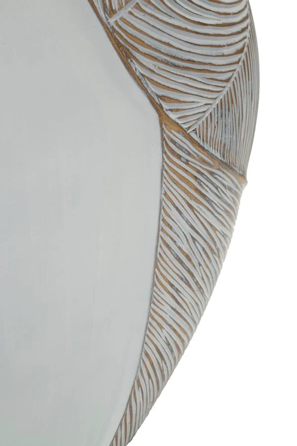 Vaso Resina Ho Chi Minh 35x13,5x37,5 cm in Resina Bianco effetto lavato