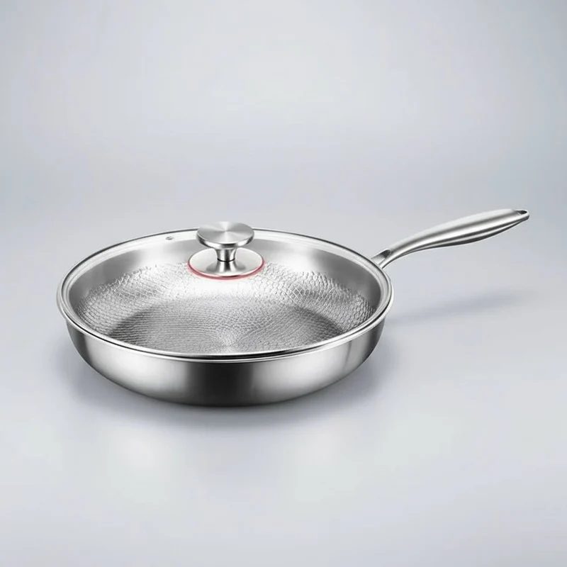 Titanium Koekenpan met Gehamerd Oppervlak – Antiaanbak & Geschikt voor Inductie