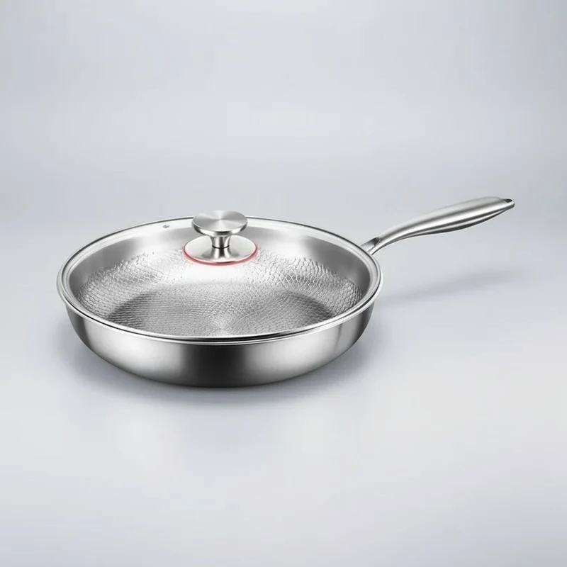 Titanium Koekenpan met Gehamerd Oppervlak – Antiaanbak & Geschikt voor Inductie
