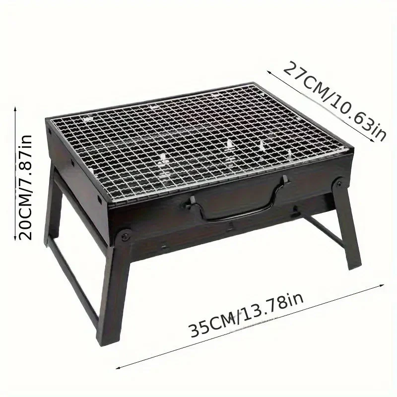 GrillMate – Opvouwbare Tafel BBQ Metaal – Draagbare Houtskoolbarbecue