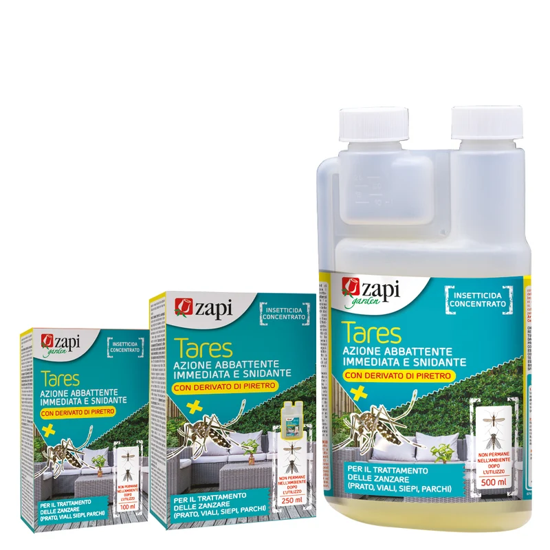 Insetticida concentrato al piretro per zanzare e insetti volanti Zapi Tares 500 ml