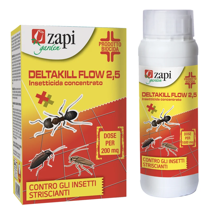 Insetticida concentrato per insetti striscianti Zapi Deltakill Flow 2,5 100 ml