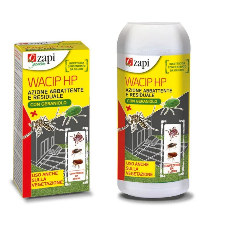 Insetticida concentrato per zanzare, mosche e insetti striscianti Zapi Wacip HP 100 ml