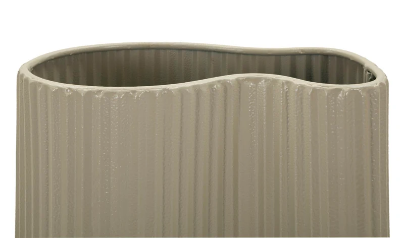 Vaso Frankfurt 21x12x36 cm in Ferro Bianco