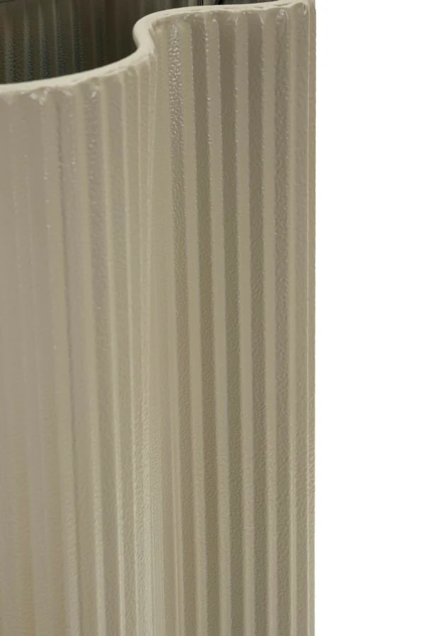 Vaso Frankfurt 21x12x36 cm in Ferro Bianco