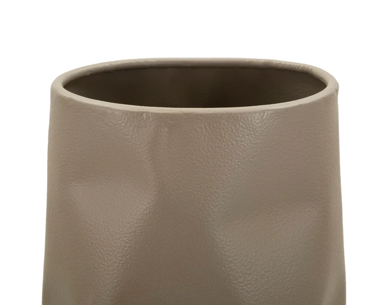 Vaso Norimberga 16x20x50 cm in Ferro Crema