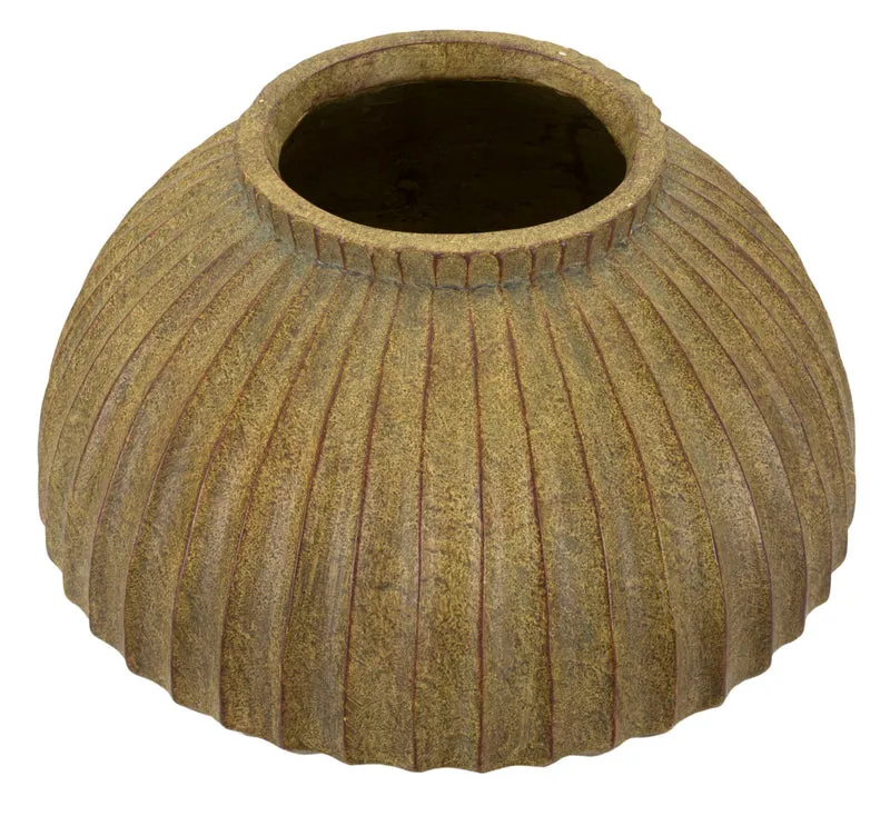 Vaso Breeze Ø40x26,5 cm in Mgo Verde sporco