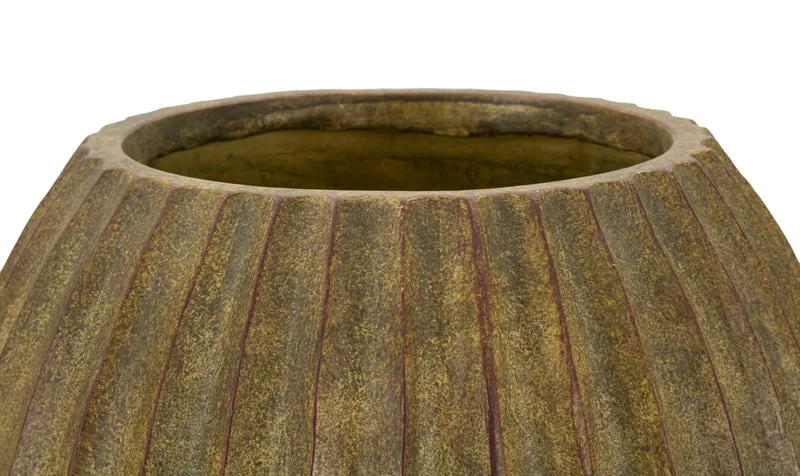 Vaso Breeze Ø32x32,5 cm in Mgo Verde sporco