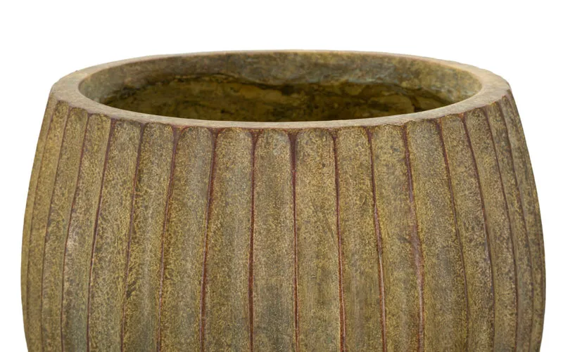 Vaso Breeze Ø25x52,5 cm in Mgo Verde sporco