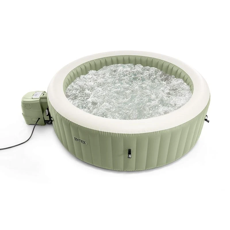 Intex Spa Idromassaggio PureSpa Bubble Massage 8 Posti Verde Oliva