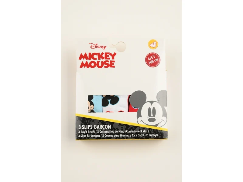 Mickey mutandine in box da 3 pezzi, taglia 5/6anni