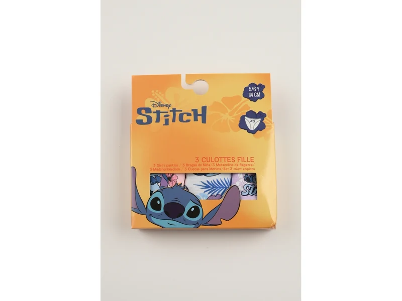 Lilo e stitch mutandine in box da 3 pezzi, taglia 6/8anni