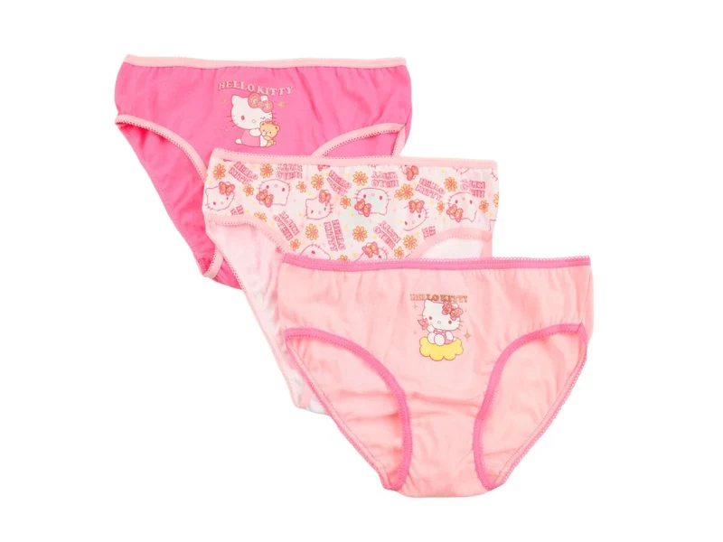 Hello kitty mutandine in box da 3 pezzi, taglia 6/8anni