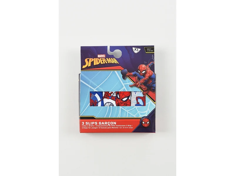 Spiderman mutandine in box da 3 pezzi, taglia 5/6anni
