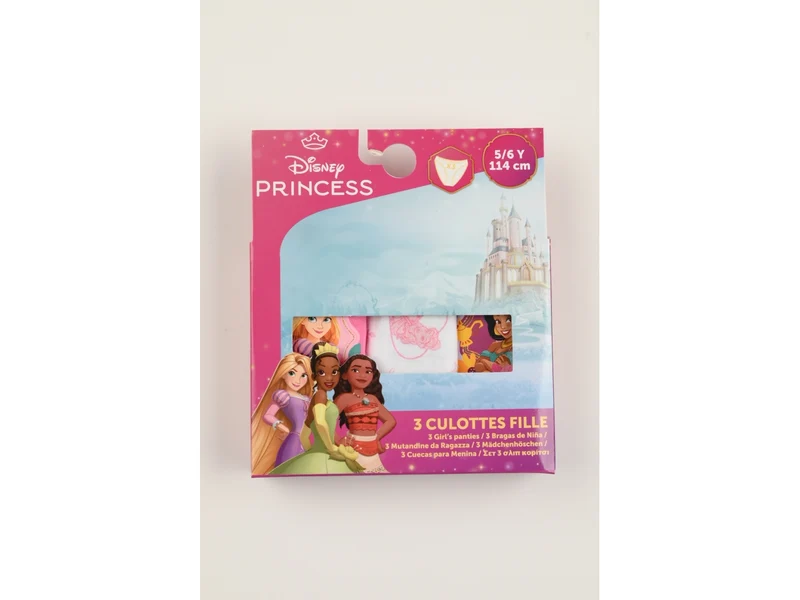 Princesse mutandine in box da 3 pezzi, taglia 5/6anni