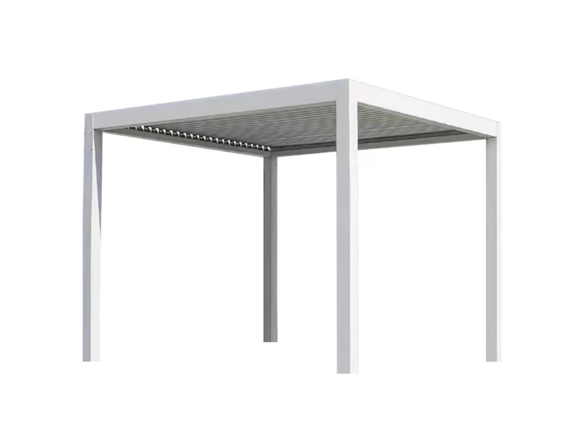 Pergola Bioclimatic alluminio 4x4x2,50cm bianca