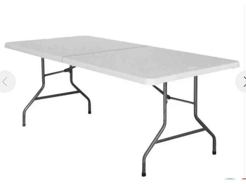 Tavolo catering pieghevole rettangolare 200x74x74cm