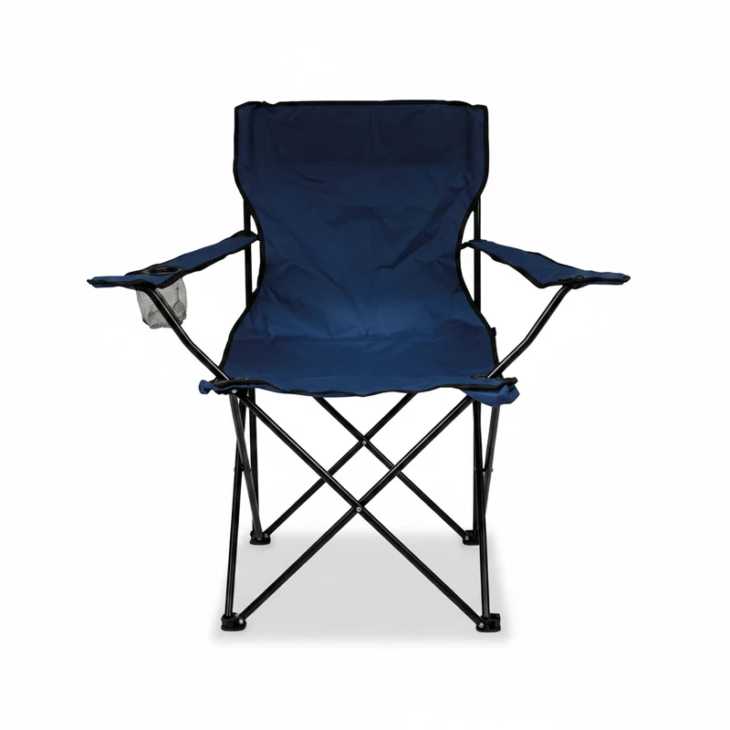 Ab.M Sedia Pieghevole Steel Poliestere Blu