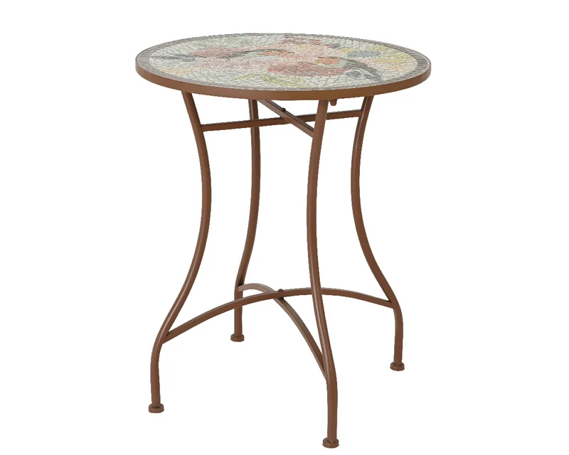 OFFERTA TAVOLO BISTRO ABERDEEN 58X71CM CON DUE SEDIE 38X51X9CM MOSAICO