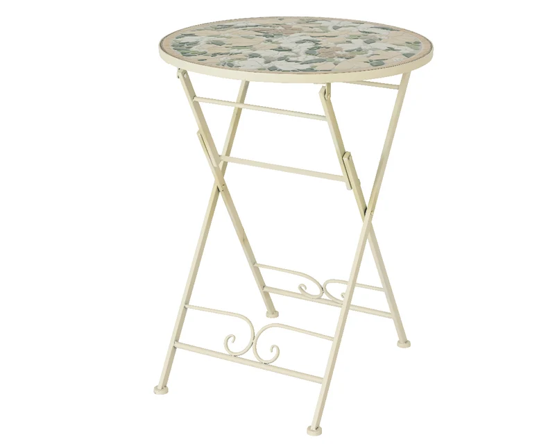 OFFERTA TAVOLO BISTRO GENEVA 58X76CM CON DUE SEDIE 39X50X93CM MOSAICO