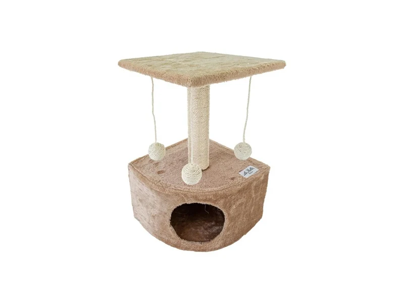 Tiragraffi per gatti 34x42xh.51cm colore beige