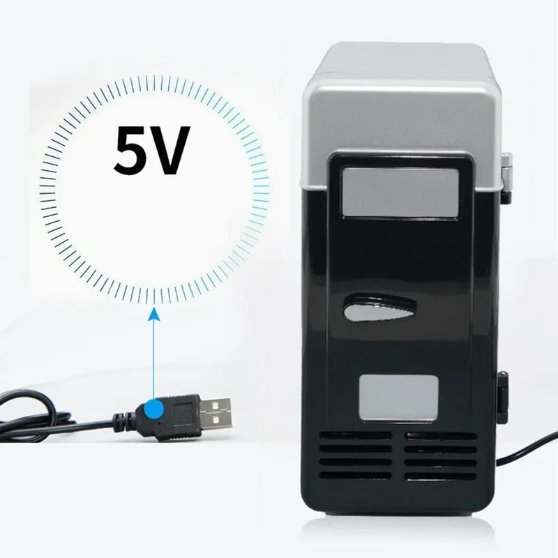 USB mini koelkast – Compacte blikjeskoeler voor bureau, auto en onderweg