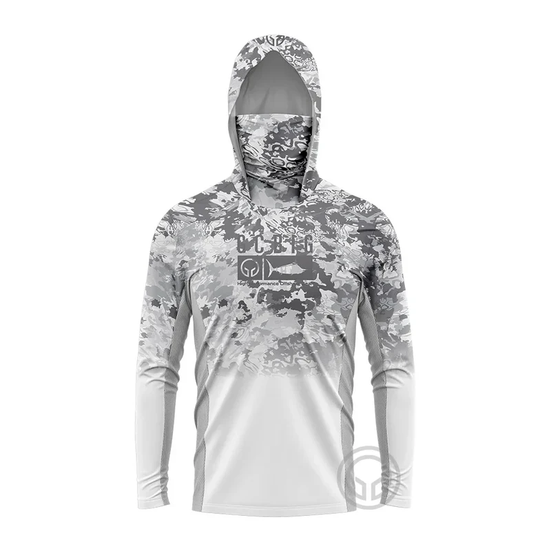 Heren visshirt met capuchon – UPF 50 outdoor shirt voor vissen en camping