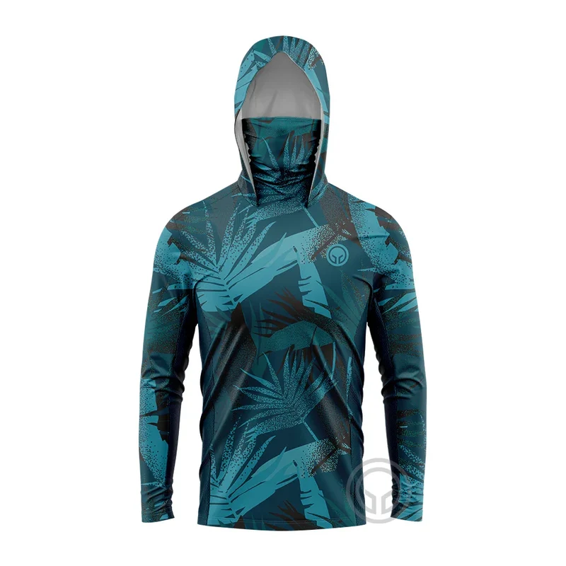 Heren visshirt met capuchon – UPF 50 outdoor shirt voor vissen en camping