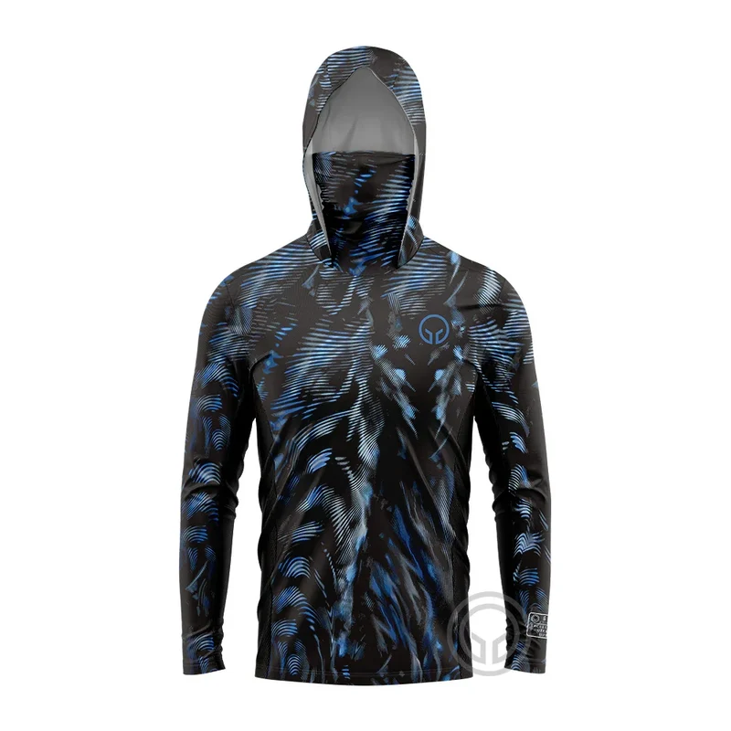 Heren visshirt met capuchon – UPF 50 outdoor shirt voor vissen en camping